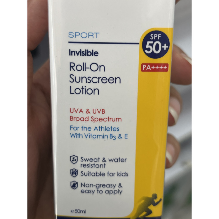 لوسیون ضد آفتاب رول آن اسپرت پرایم SPF50 مناسب انواع پوست حجم 50 میلی لیتر