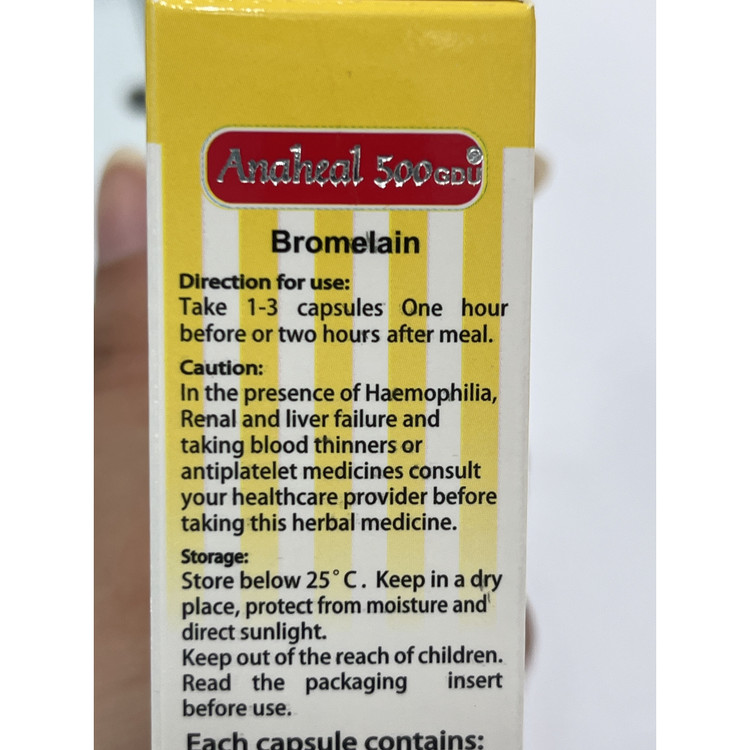 کپسول بروملین آناهیل برای ترمیم زخم و کاهش التهاب 30 عدد