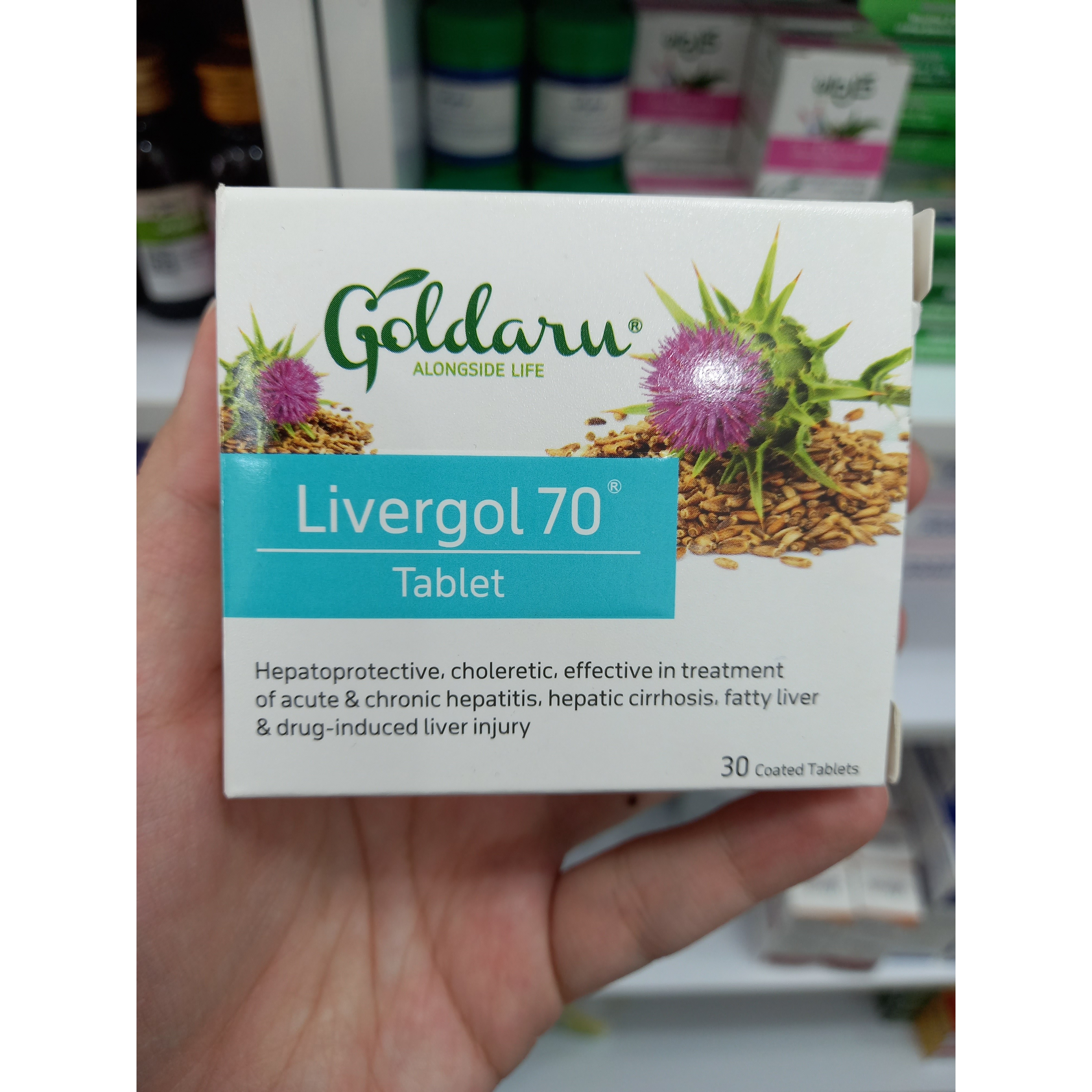 قرص لیورگل 70 گل دارو بسته 30 عددی