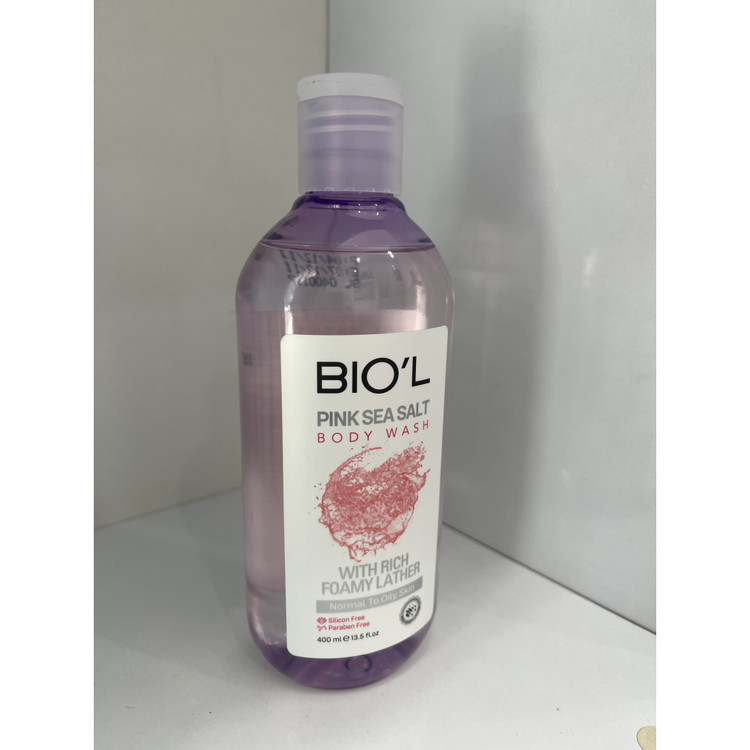 شامپو بدن مرطوب کننده بیول مدل نمک دریایی صورتی 400 میلی لیتر