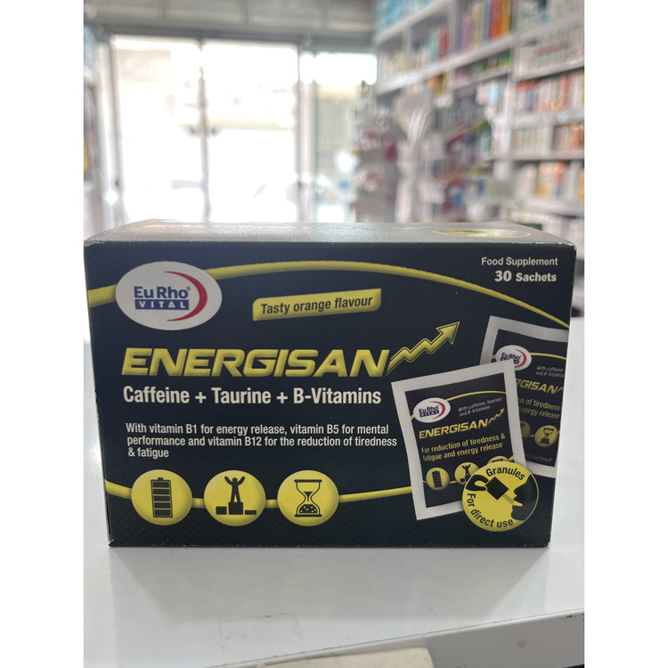 ساشه خوراکی انرژی سان یوروویتال با طعم پرتقال 30 عددی کمک به افزایش سطح انرژی بدن و رفع خستگی