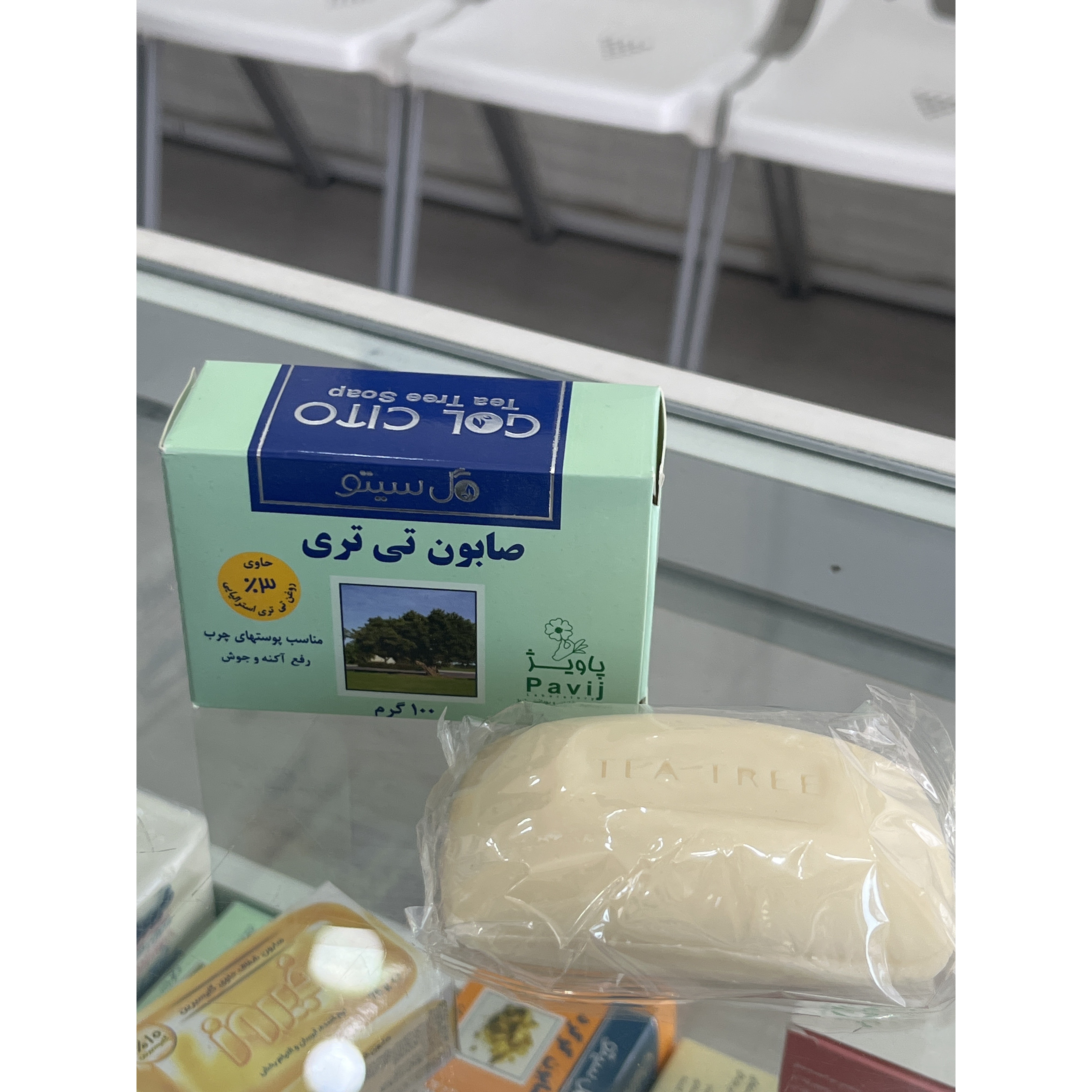 صابون تی تری گل سیتو پاویژ حاوی 3٪ روغن درخت چای مناسب پوست چرب 100 گرم