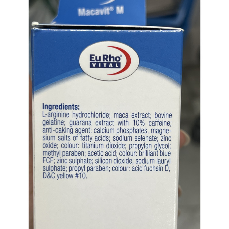 کپسول ماکاویت M یوروویتال تنظیم فعالیت هورمونی و تقویت قوای جنسی آقایان 60 عدد
