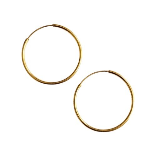 گوشواره طلا 18عیار حلقه ای پانکی 0.980گرم
