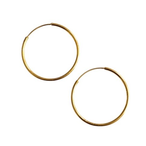 گوشواره طلا 18عیار حلقه ای پانکی 0.980گرم