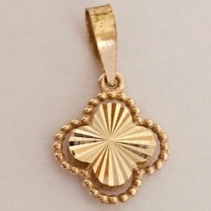 پلاک آویز طلا 18عیار ونکلیف جانا 0.340گرم