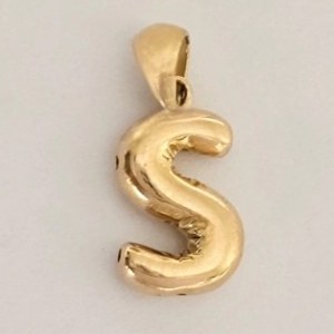 آویز طلا 18عیار حرف Sهلیومی 0.510گرم