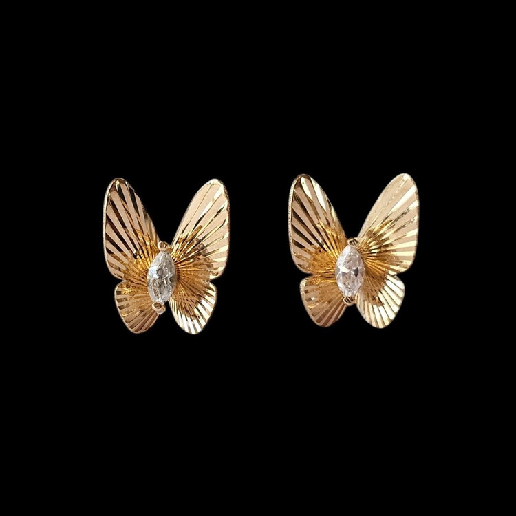 گوشواره طلا 18عیار پروانه سلنا 1.620گرم