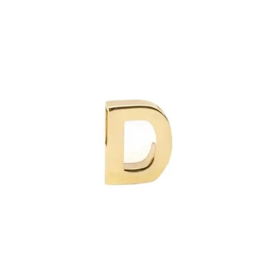 پلاک طلا 18عیار حرف D سه بعدی 0.290گرم