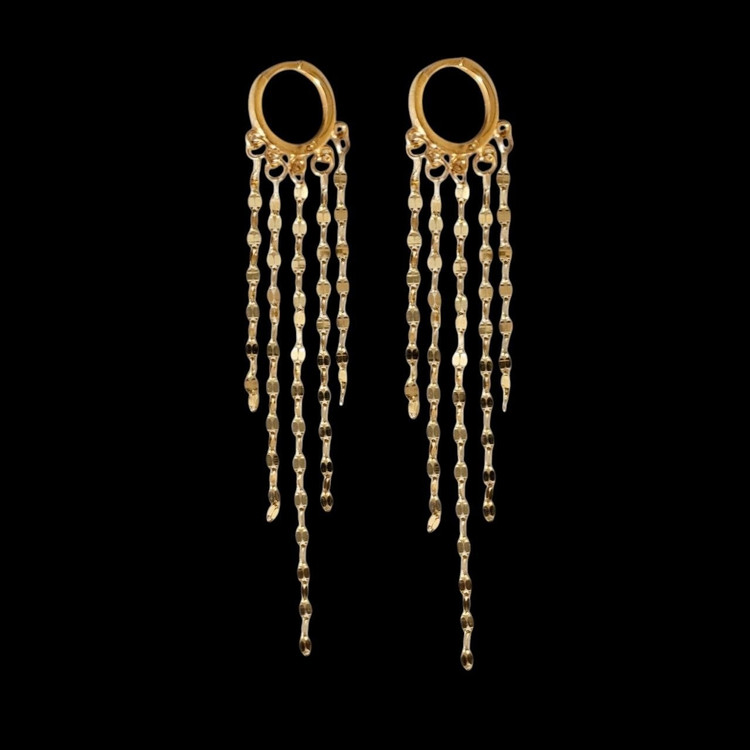 گوشواره طلا 18عیار استارز آبشاری 1.080گرم