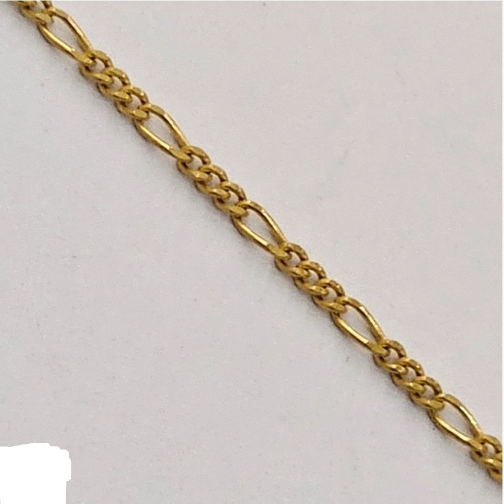 زنجیر طلا 18عیار فیگارو ریز بافت 1.170گرم
