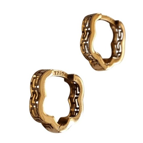 گوشواره طلا 18 عیار گل ورساچه 1.370گرم