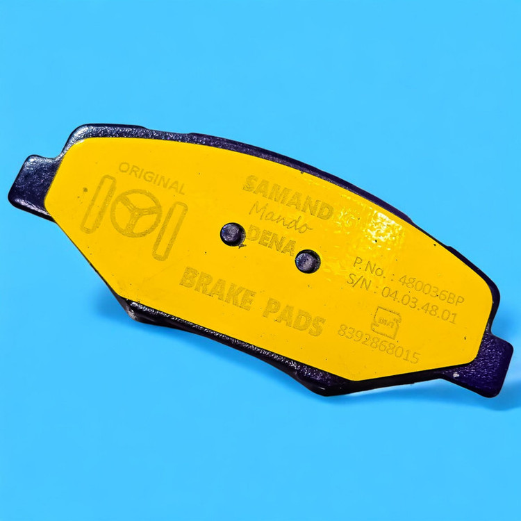لنت ترمز جلو خودرو شرکت تولیدی قطعات جلوبندی خودرو ایران لاهیجان مدل 002135 دو جفت مناسب برای وانت آریسان 2
