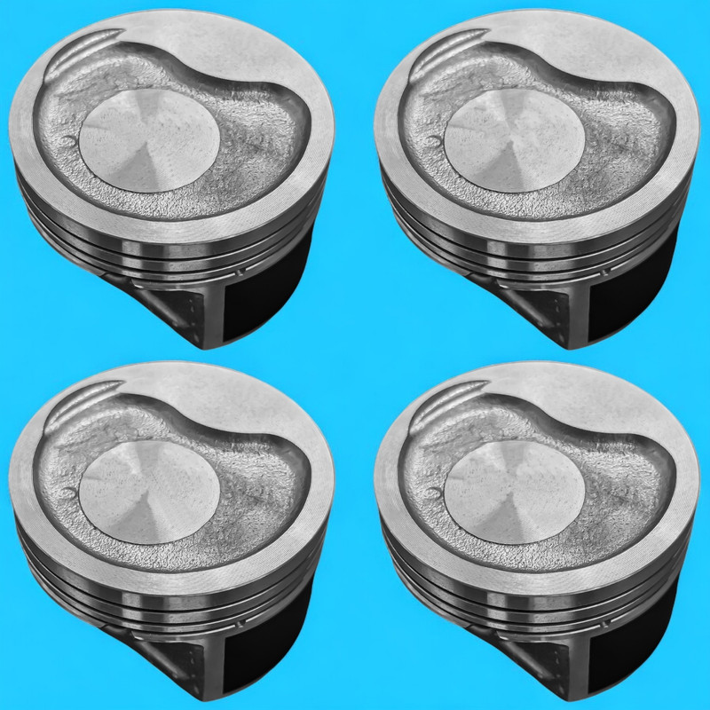 پیستون و گژن پین خودرو فورس مدل 0.50 مناسب برای ساینا و کوییک بسته ۴ عددی