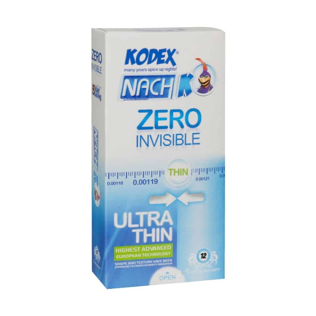 کاندوم خیلی نازک زیرو کدکس NACH KODEX Zero بسته 12 عددی