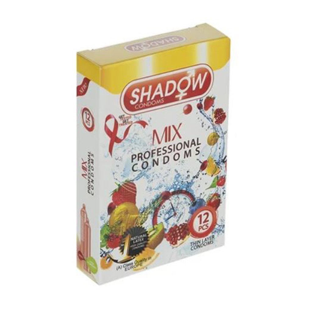 کاندوم میکس شادو SHADOW MIX بسته 12 عددی