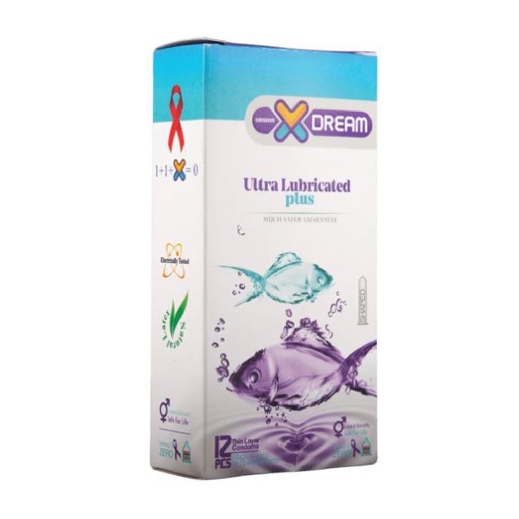 کاندوم بسیار روان ایکس دریم XDream Ultra Lubricanted Plus بسته 12 عددی