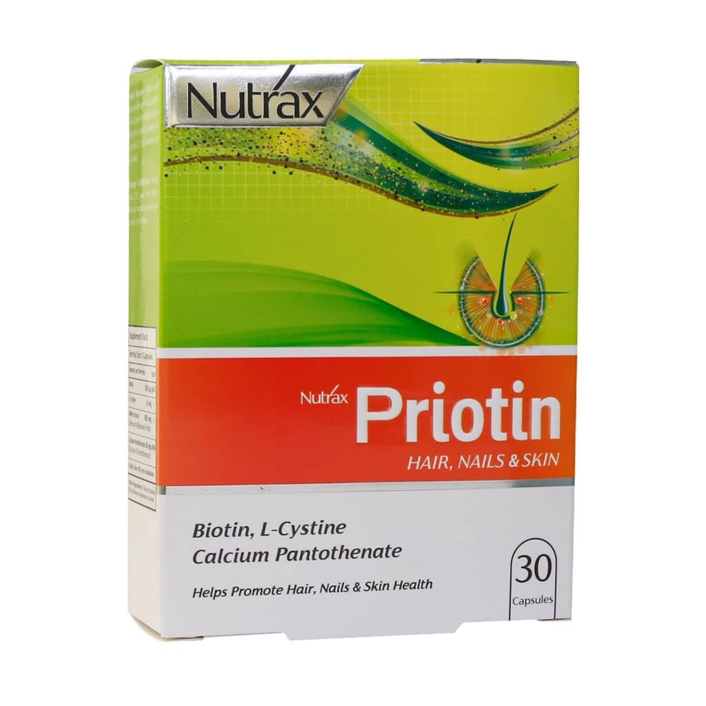 مکمل پریوتین نوتراکس Nutrax Priotin (30 عددی)