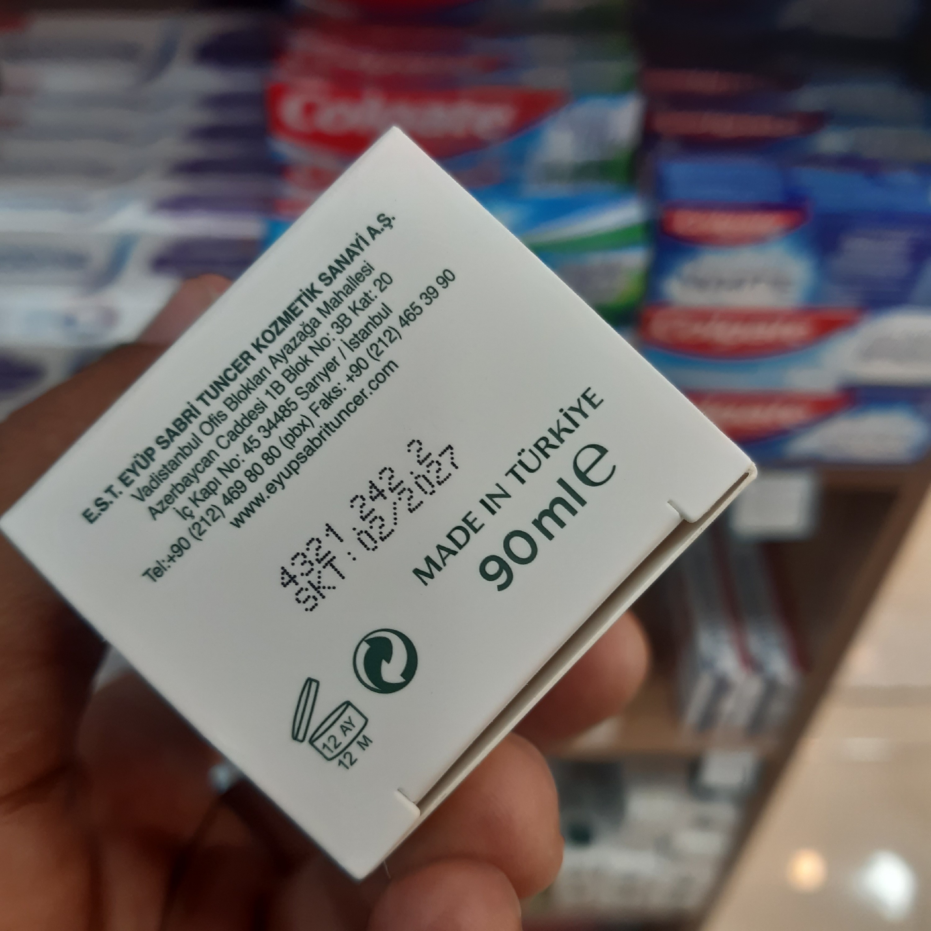 خمیردندان طبیعی نمک هیمالیا بدون گلوتن 90 میل ایوب صبری ترکیه