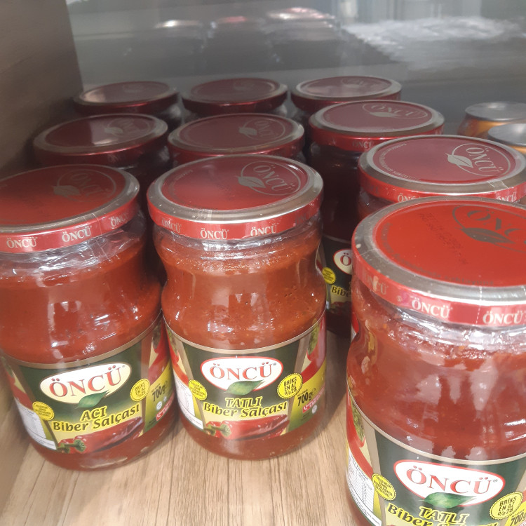 رب فلفل شیرین 700گرمی اونجو محصول ترکیه کیفیت عالی ( شکلاتیک ترکیه )