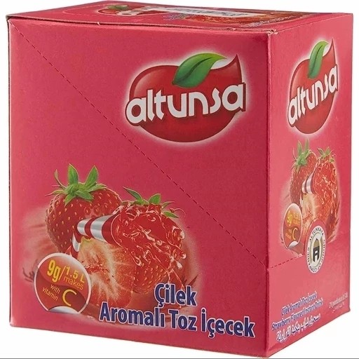 پودر شربت التونسا طعم توت فرنگی Altunsa