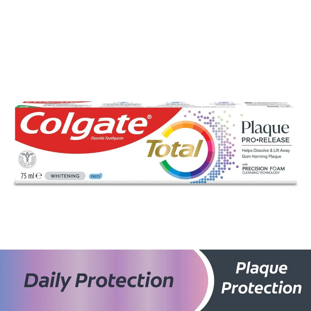 خمیر دندان کلگیت مدل Total Plaque Pro Release حجم 75 میل