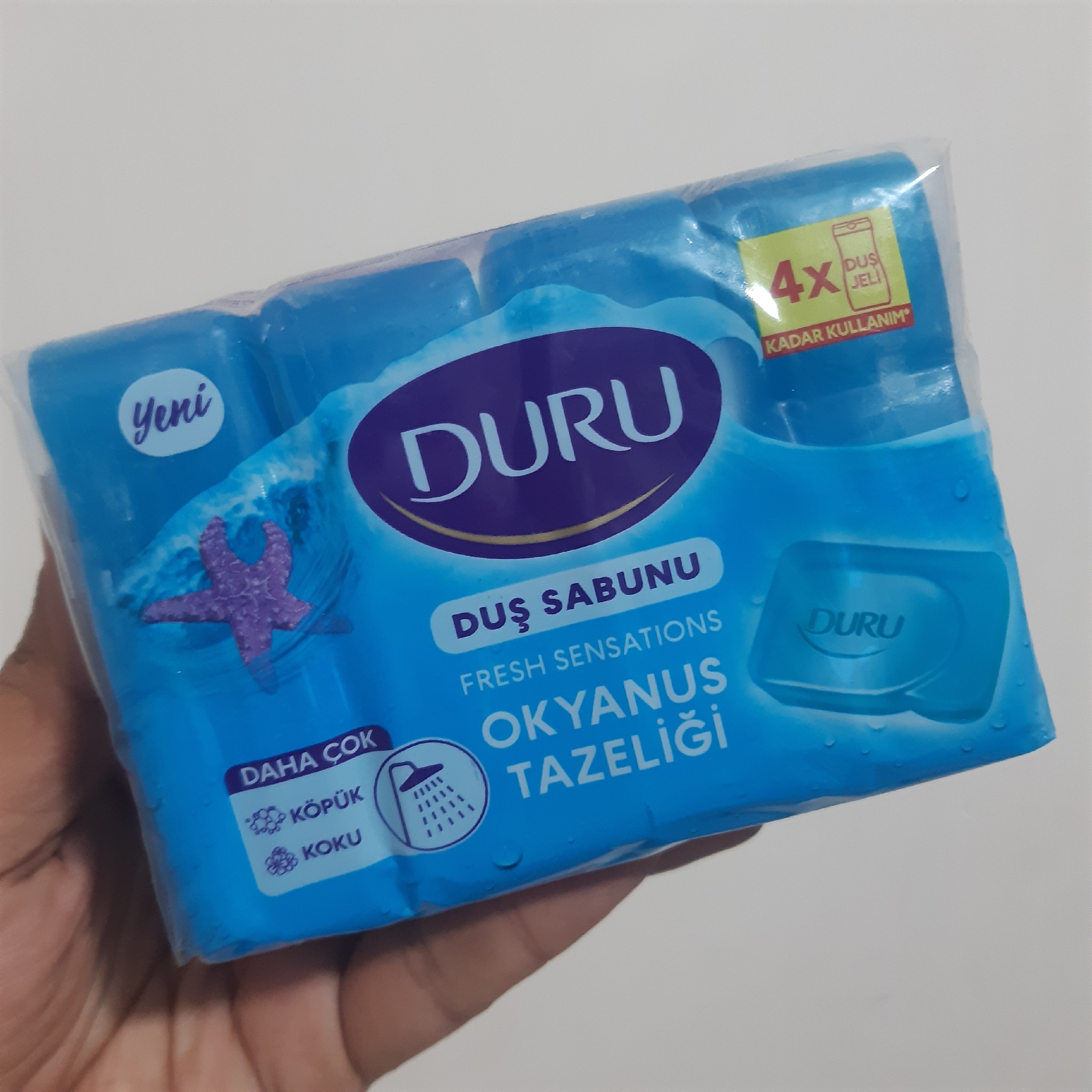 صابون حمام DURU چهارتایی مدل Okyanus Tazeligi اورجینال ترک