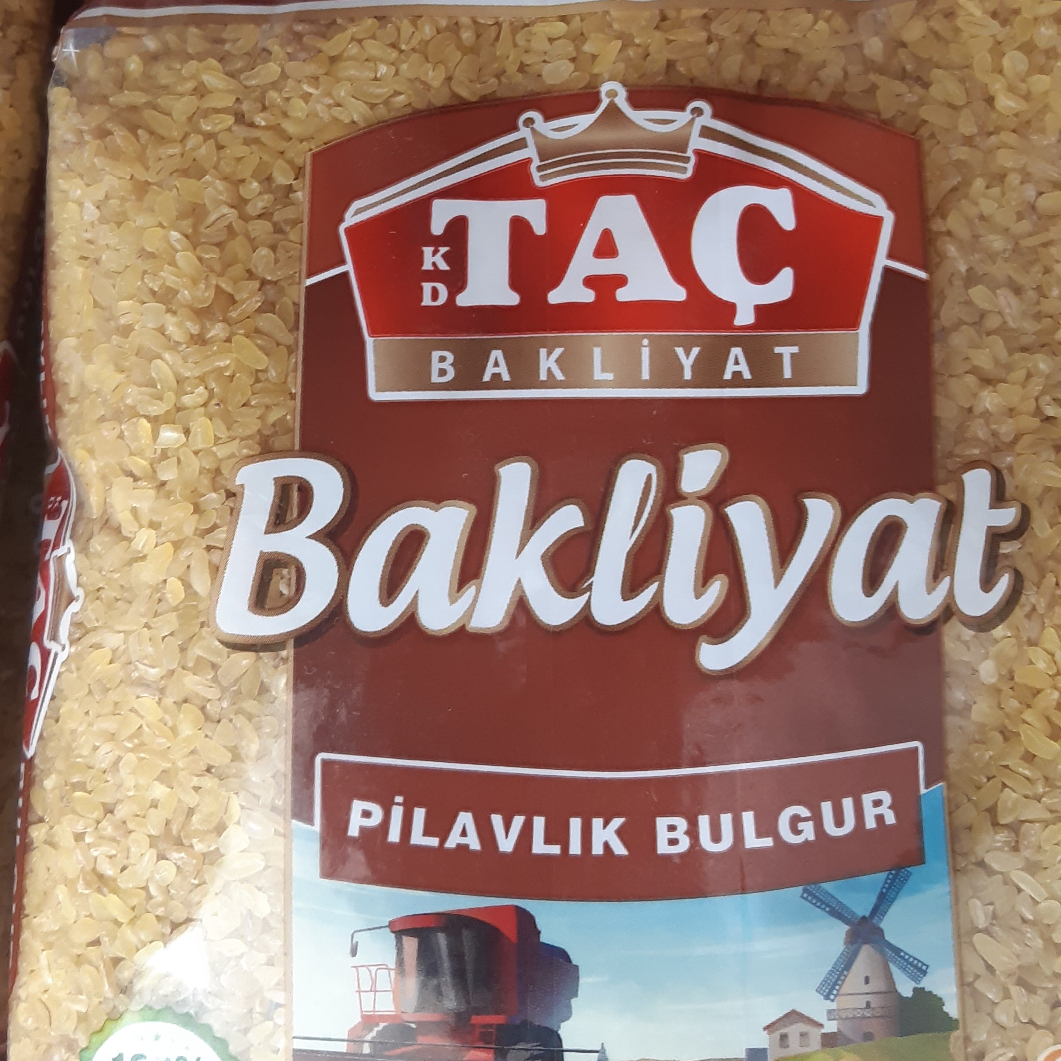بلغور پلویی گندم Tac تاچ در وزن 1000 گرم ترکیه کیفیت عالی و خوشمزه از گندم مخصوص