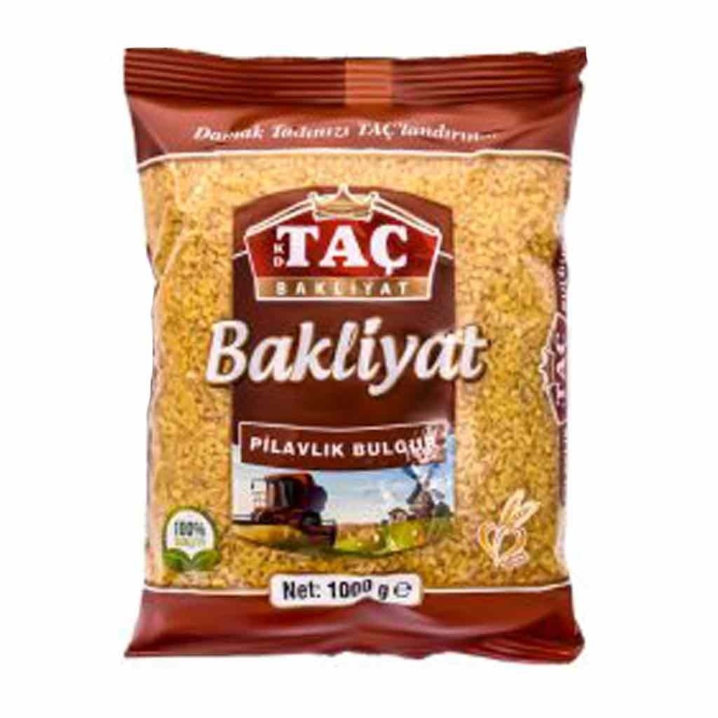 بلغور پلویی گندم Tac تاچ در وزن 1000 گرم ترکیه کیفیت عالی و خوشمزه از گندم مخصوص