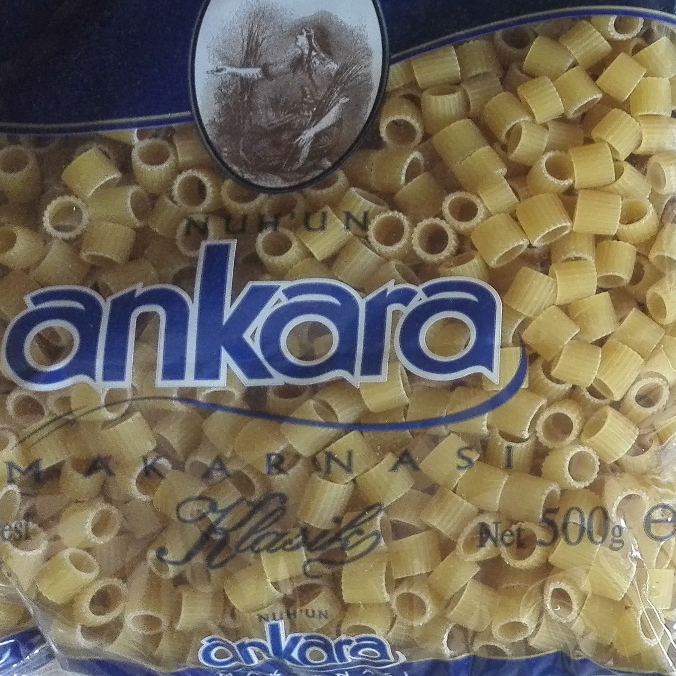 ماکارونی آنکارا نازک اصل ترکیه پک دو بسته 500 گرمی (طرح های مختلف موجود)