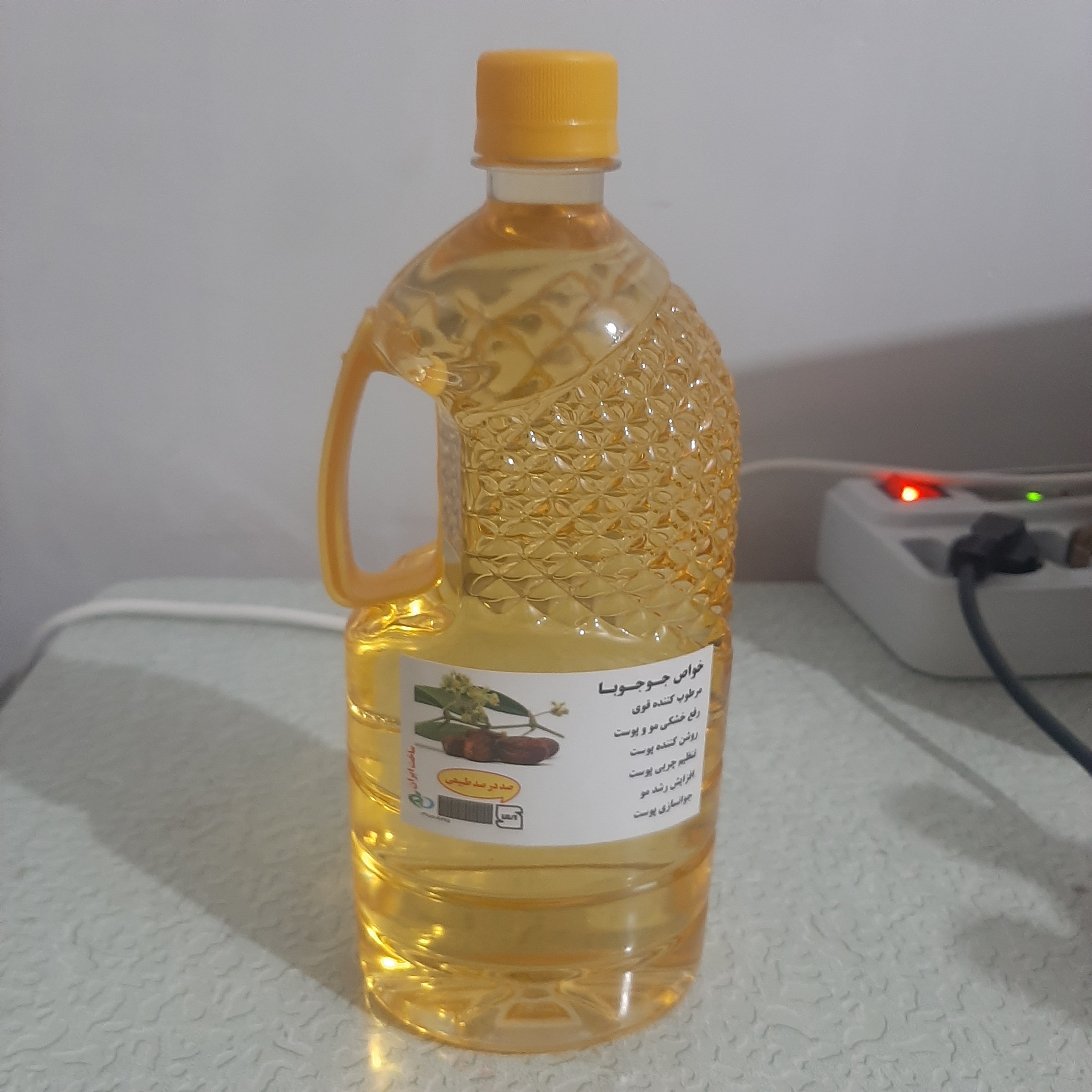 روغن جوجوبا یک لیتری معطر اصل (چین و چروک جوش آکنه اگزما پسوریازیس خشکی لب ترک های پوستی رشد ناخن سیاهی دور چشم زگیل)