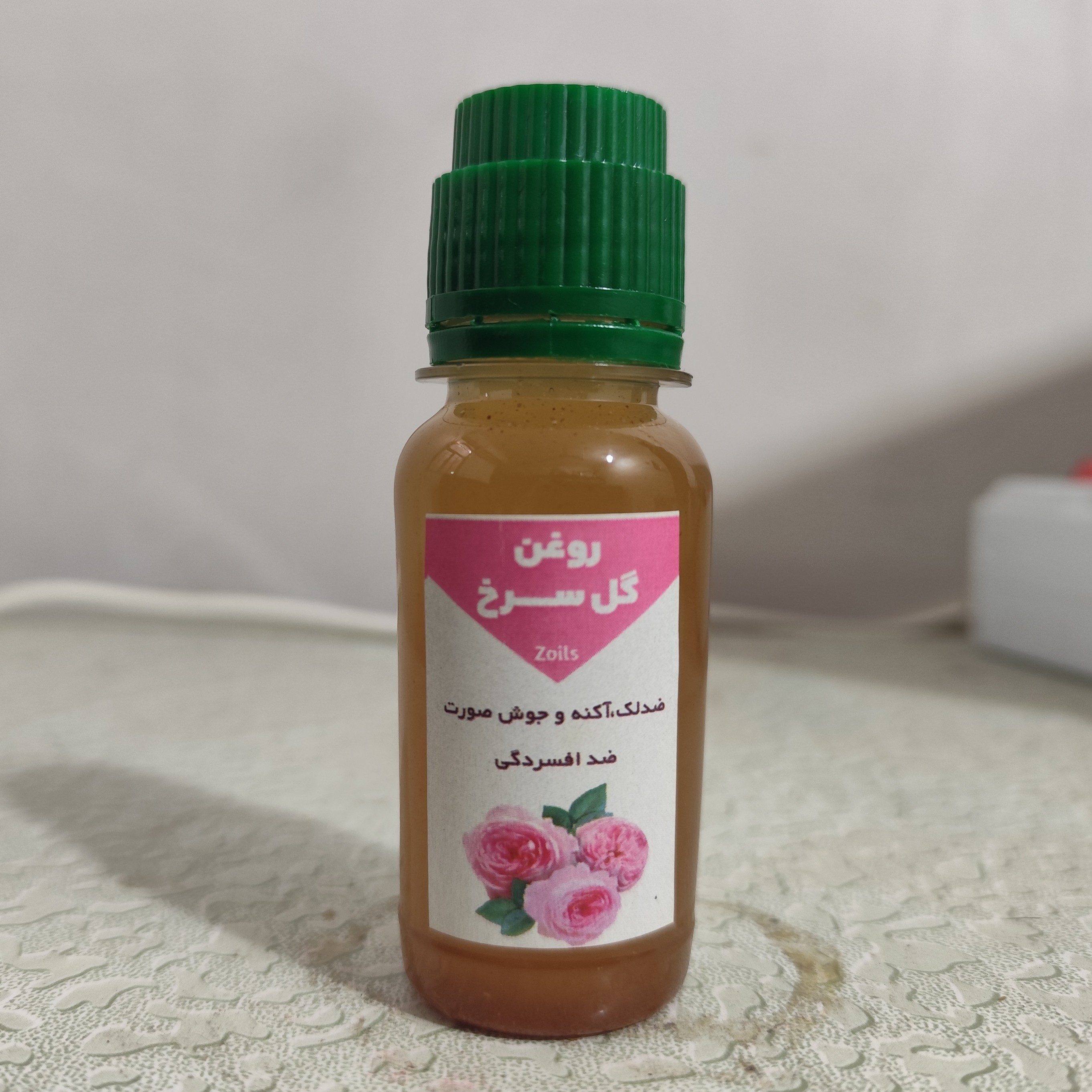 روغن گل محمدی گلسرخ گل سرخ رز 60 میلی زداویلز (منافذ باز پوست-ضد لک-آکنه-جوش صورت-ضد جوش-ضد چروک)