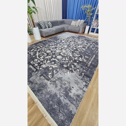 فرشینه مخمل ترک طرح افشان با افکت کهنهنما کد U211