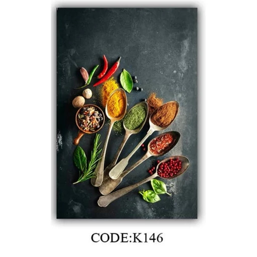 فرشینه مخمل ترک طرح آشپزخانه ادویه K146
