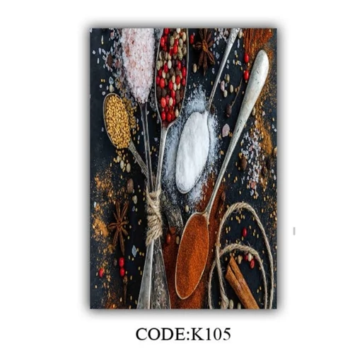 فرشینه آشپزخانه مخمل ترک طرح ادویه کد K105