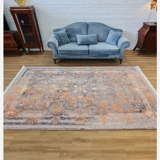 فرشینه مخمل ترک ضد لغزش بدون پرز مدل L128 (قابل سفارش در ابعاد دلخواه)