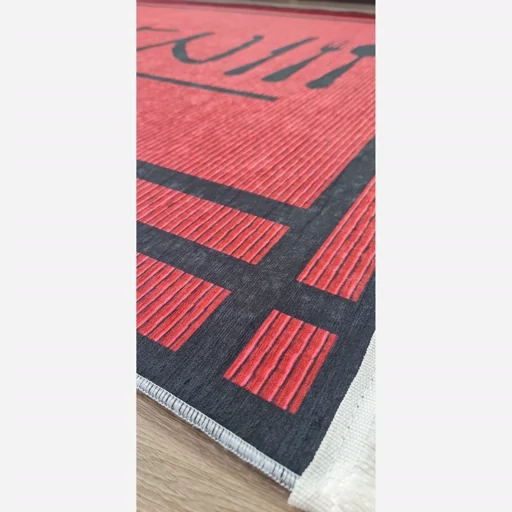 فرشینه آشپزخانه مخمل ترک طرح قرمز K136