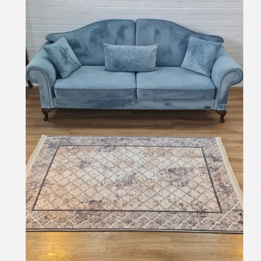 فرشینه مخمل ترک طرح طوسی وینتیج کد h461