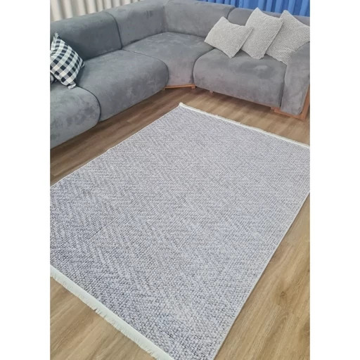 فرش چاپی مخمل هازان ترک طرح گلیم کد P154