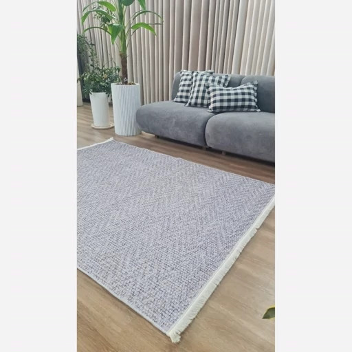 فرش چاپی مخمل هازان ترک طرح گلیم کد P154