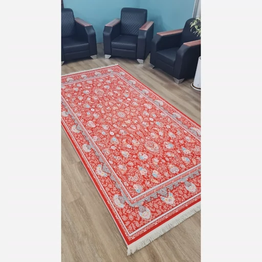 فرشینه مخمل رویه نرم و لطیف هازان ترک لاکی روشن افشان A130