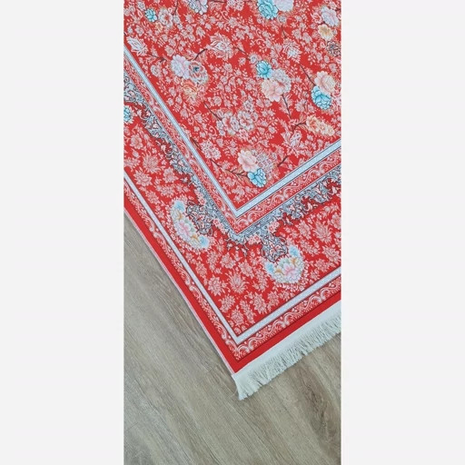 فرشینه مخمل رویه نرم و لطیف هازان ترک لاکی روشن افشان A130