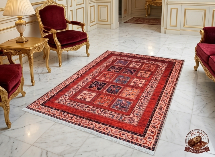 فرشینه سنتی | رویه مخمل هازان ترک نرررم و صاف | زیره استپ دار (اصلا لیز نمیخوره) A092