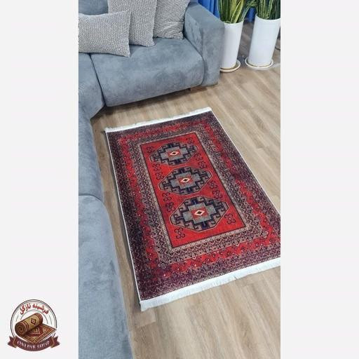 فرشینه چاپی رویه مخمل نررم وصاف طرح ابریشم ضدلغزش (اصلا لیز نمیخوره) a155