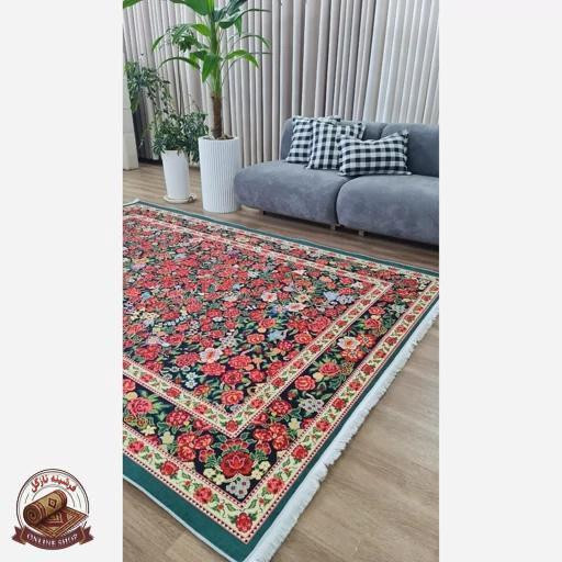 فرشینه مدرن رویه مخمل نرم وصاف طرح ابریشمی u120 (ضد سُر)