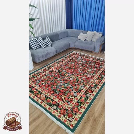 فرشینه مدرن رویه مخمل نرم وصاف طرح ابریشمی u120 (ضد سُر)