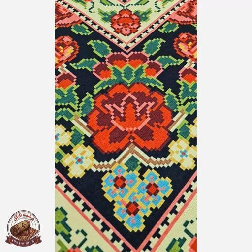 فرشینه مدرن رویه مخمل نرم وصاف طرح ابریشمی u120 (ضد سُر)