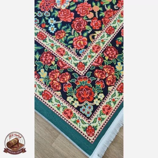 فرشینه مدرن رویه مخمل نرم وصاف طرح ابریشمی u120 (ضد سُر)
