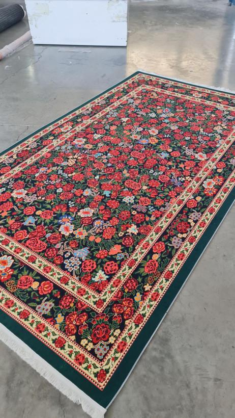 فرشینه مدرن رویه مخمل نرم وصاف طرح ابریشمی u120 (ضد سُر)