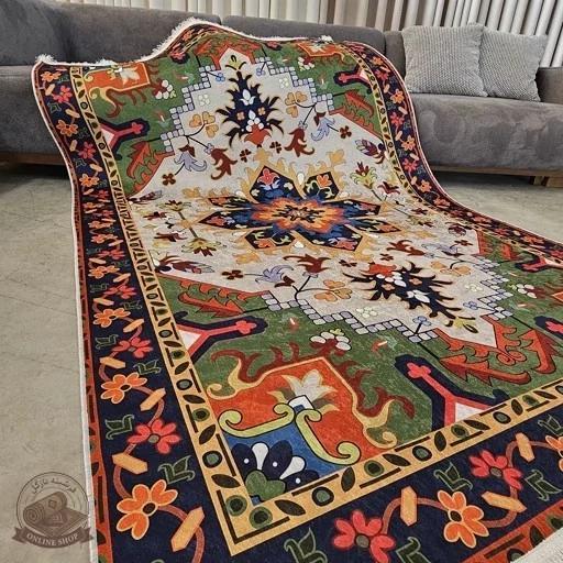 فرشینه مدرن لاکی طرح سنتی ضدلغزش (ابعاد دلخواه تولید میشه) O138